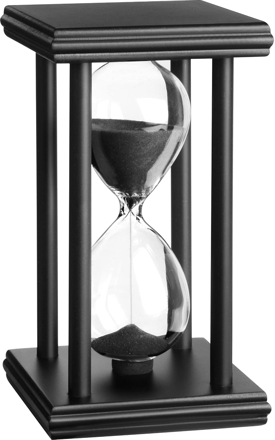 hourglas Sand Timer 30/60 Minutes Desktop Decorations Reloj de Arena ampulheta Sandglass (Black Sand,5.5 * 3.2 * 3.2inch,30min)-0