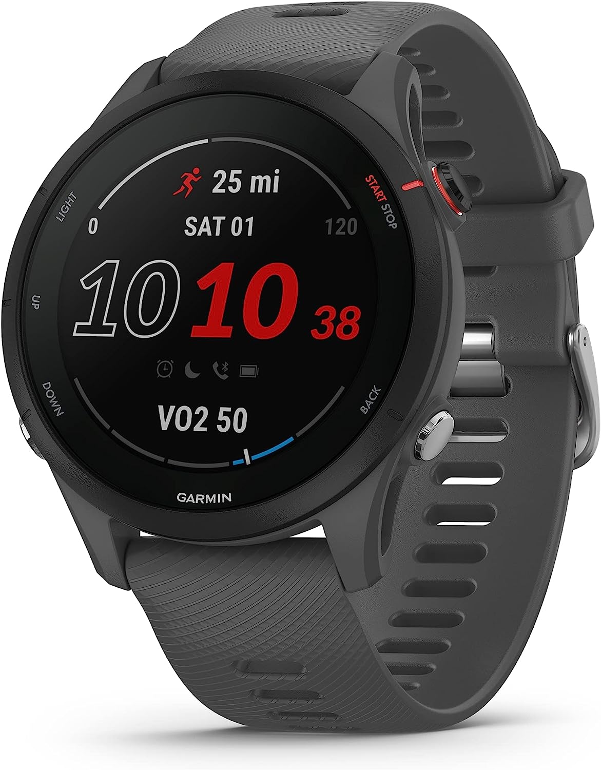 Garmin Forerunner® 255, GPS Running Smartwatch, Advanced Insights, Long-Lasting Battery, Slate Gray-0