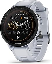 Garmin Forerunner® 955, GPS Running Smartwatch, Tailored to Triathletes, Long-Lasting Battery, Whitestone