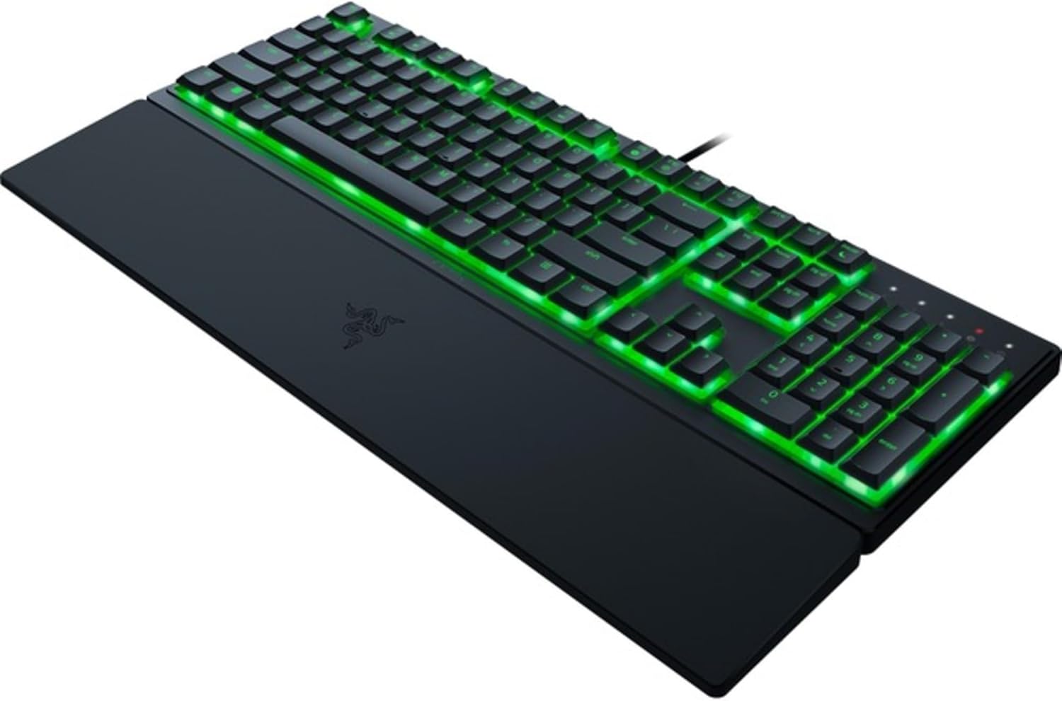 Razer Ornata V3 X Gaming Keyboard: Low Profile Keys - Silent Membrane Switches - Spill Resistant - Chroma RGB Lighting - Ergonomic Wrist Rest - Snap Tap-0