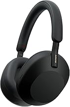 Sony WH-1000XM5 The Best Wireless Noise Canceling Headphones, Made Of Soft Fit Synthetic Leather, Integrated Processor V1, With 4 Beamforming Microphones, Up To 30-Hour Battery Life, Black