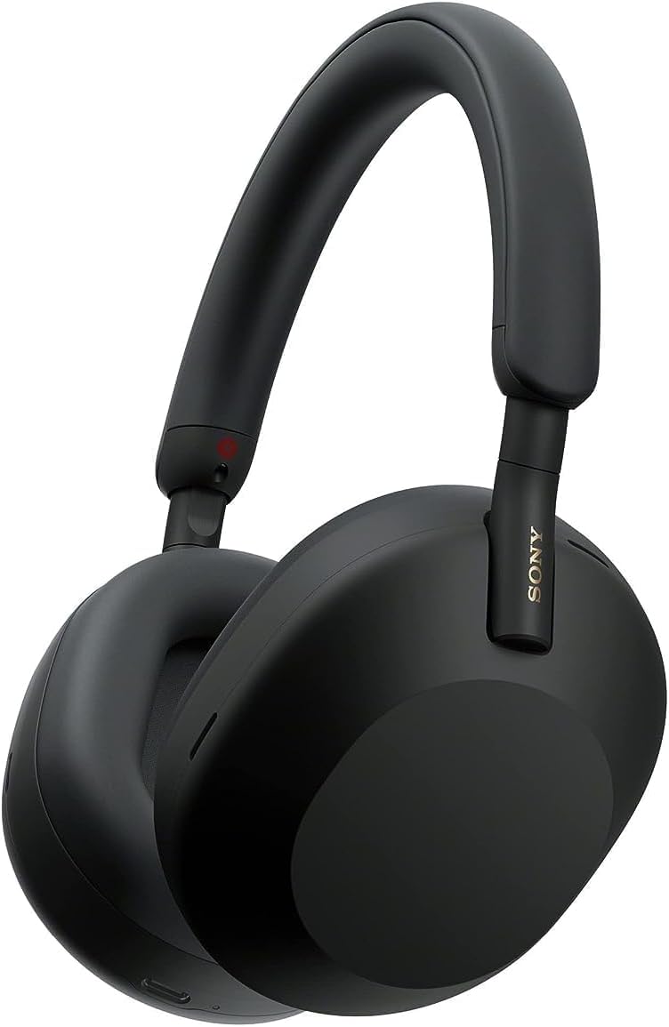 Sony WH-1000XM5 The Best Wireless Noise Canceling Headphones, Made Of Soft Fit Synthetic Leather, Integrated Processor V1, With 4 Beamforming Microphones, Up To 30-Hour Battery Life, Black-0