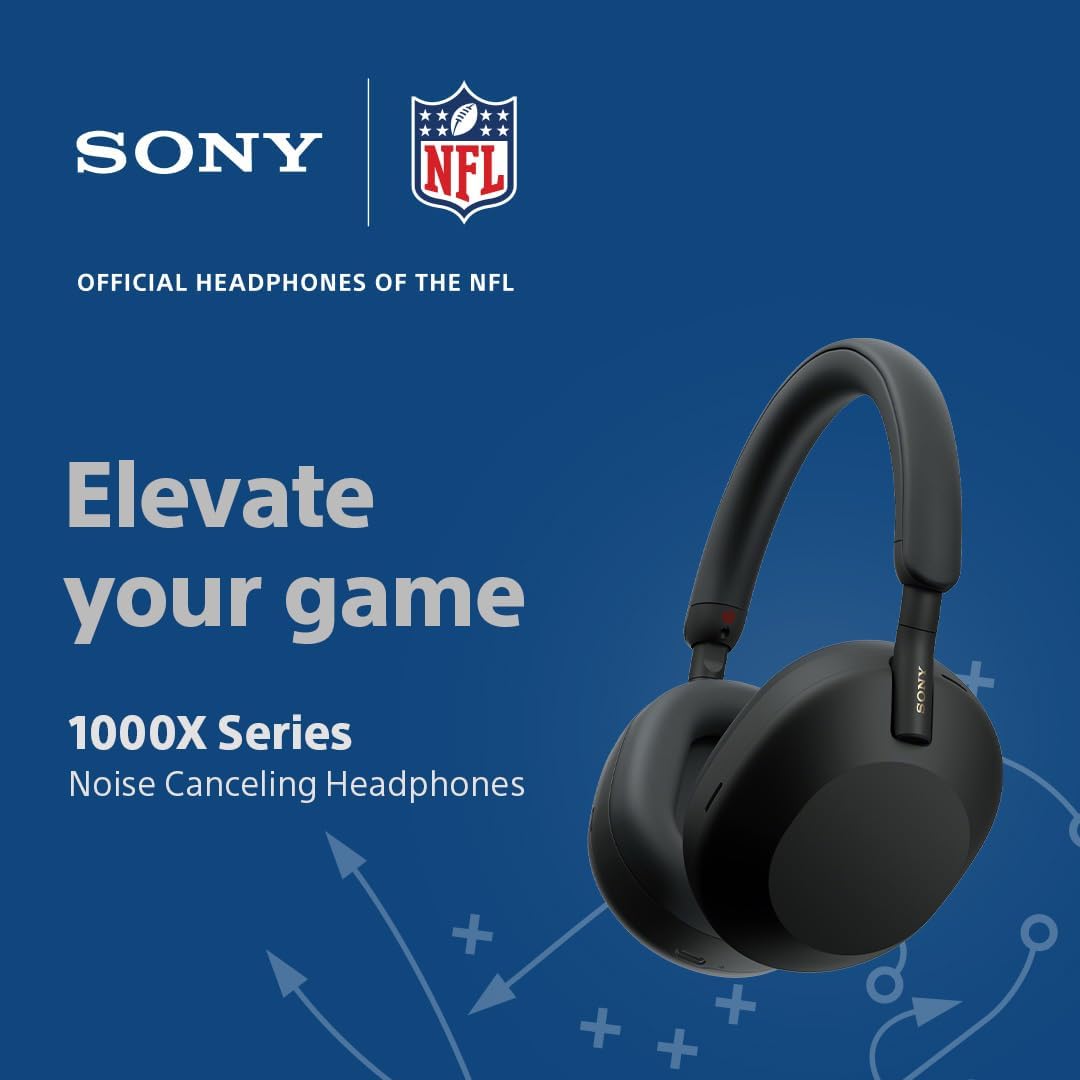 Sony WH-1000XM5 The Best Wireless Noise Canceling Headphones, Made Of Soft Fit Synthetic Leather, Integrated Processor V1, With 4 Beamforming Microphones, Up To 30-Hour Battery Life, Black-1