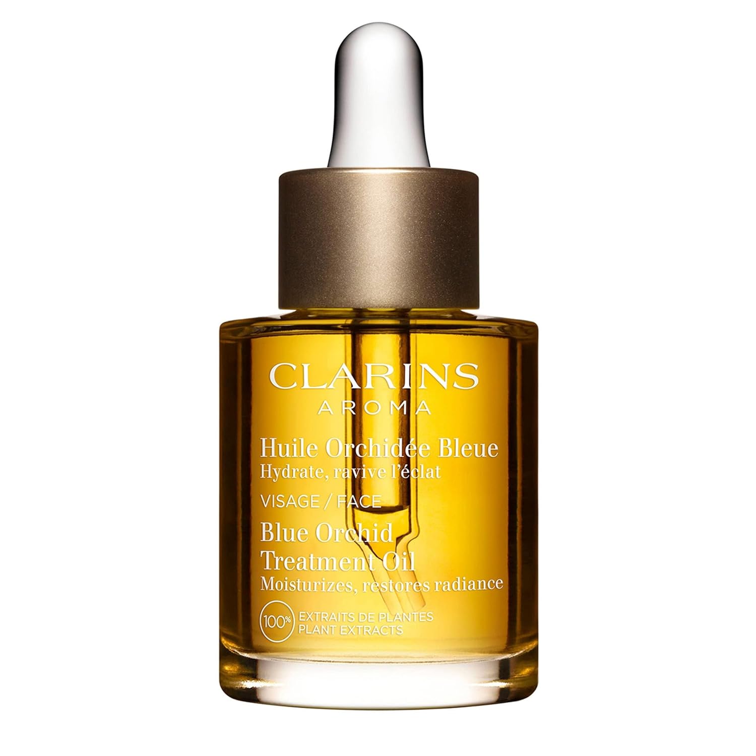 Clarins Blue Orchid Face Oil Treatment | Skin is Immediately Hydrated*, Revitalized and Toned | Restores Radiance | Visibly Minimizes Fine Lines | 100% Natural Plant Extracts | Dry Skin Type-0