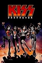 Kiss Destroyer Poster Album Cover Vinyl Kiss Poster Kiss Band Merchandise Kiss Collectibles Kiss Memorabilia Heavy Metal Music Merch 1970s Retro Vintage Makeup Cool Wall Art Print Poster 16x24