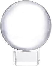 LONGWIN 60mm(2.4 inch) K9 Photography Crystal Glass Ball Sphere with Free Stand Suncatcher (Clear)