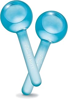 Facial Ice Globes - Cooling Massage Tools for Refreshing Skincare Routine, Enhances Self Care, Reduces Puffiness - Set of 2