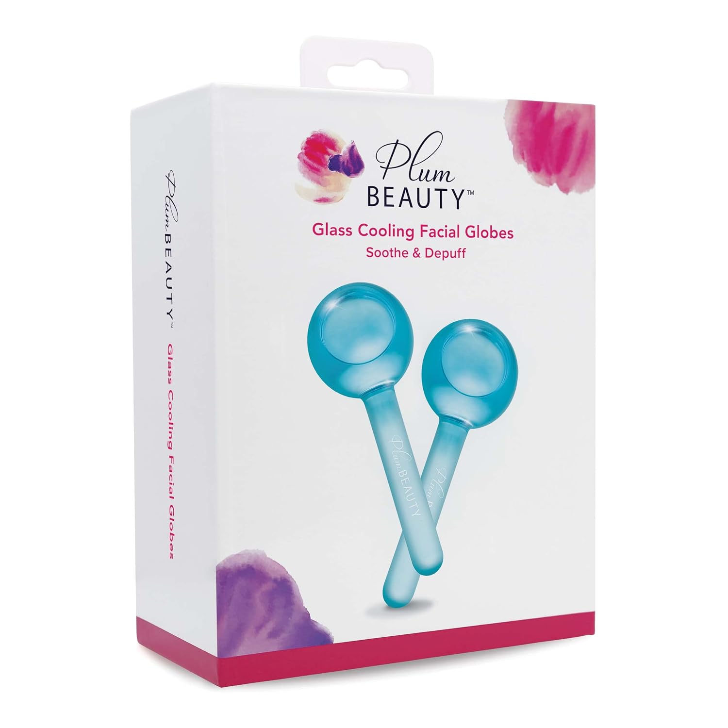 Facial Ice Globes - Cooling Massage Tools for Refreshing Skincare Routine, Enhances Self Care, Reduces Puffiness - Set of 2-2