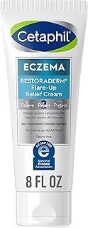 Cetaphil ECZEMA RESTORADERM FLARE-UP RELIEF CREAM, For Eczema Prone Skin, 8 oz, Barrier Repair, 48 Hour Hydration, 2% Skin Protectant Colloidal Oatmeal, Steroid Free