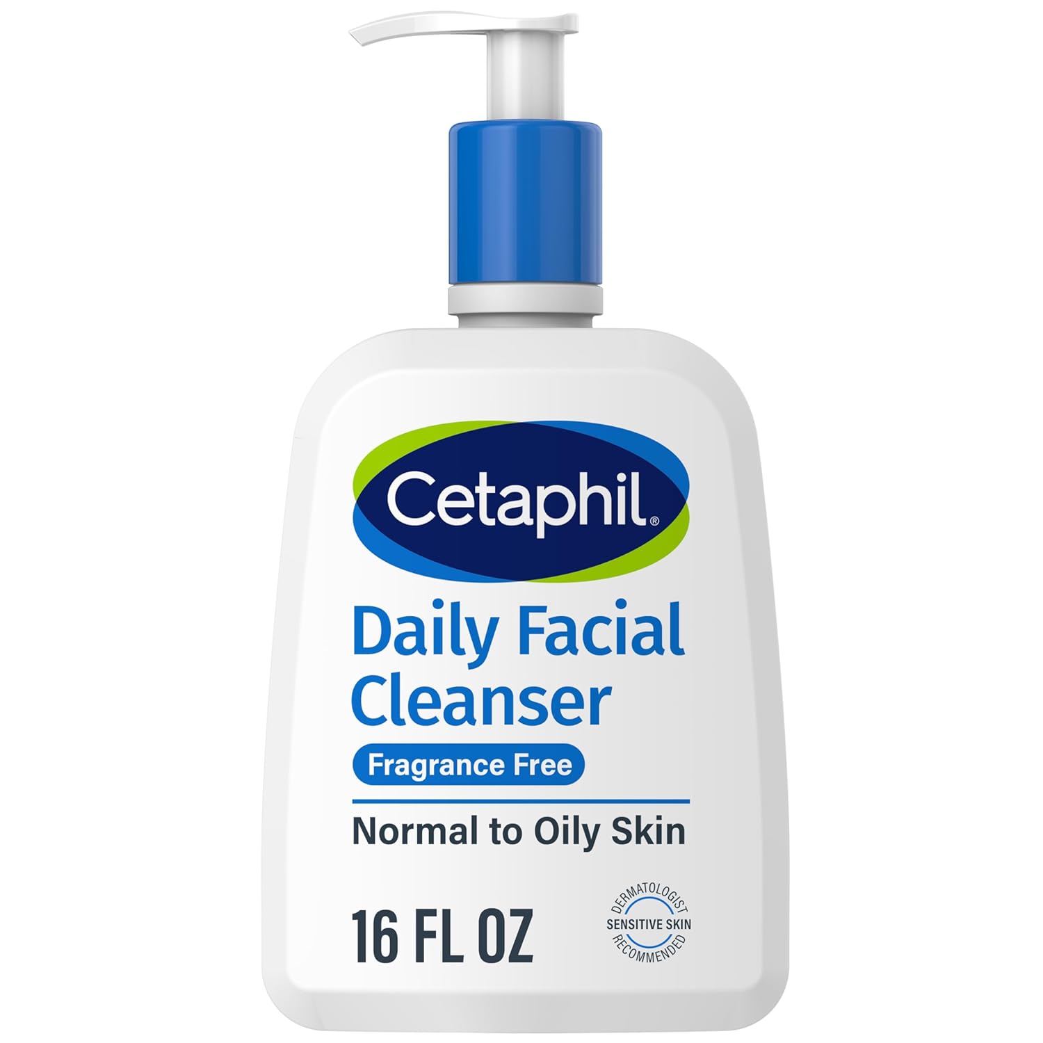 Face Wash by CETAPHIL, Daily Facial Cleanser for Sensitive, Combination to Oily Skin, NEW 16 Oz, Fragrance Free ,Gentle Foaming, Soap Free, Hypoallergenic-0