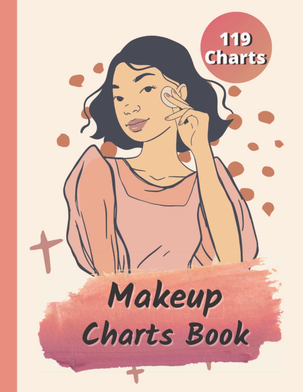 Makeup Face Charts: Professional Blank Face Chart for Make-up lovers / Large Page size Faces with open Eyes, 8.5 x 11 Inches, 120 pages-0