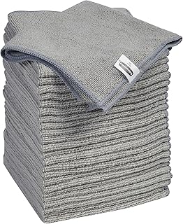 Rubbermaid Microfiber Cloth Towels, 24 Pack, 14"x14", Non-Scratch, Reusable/Washable for Cleaning/Wiping/Polishing for Home/Kitchen/Car