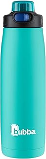 Bubba Radiant Stainless Steel Rubberized Chug Water Bottle, 24 Oz, Island Teal