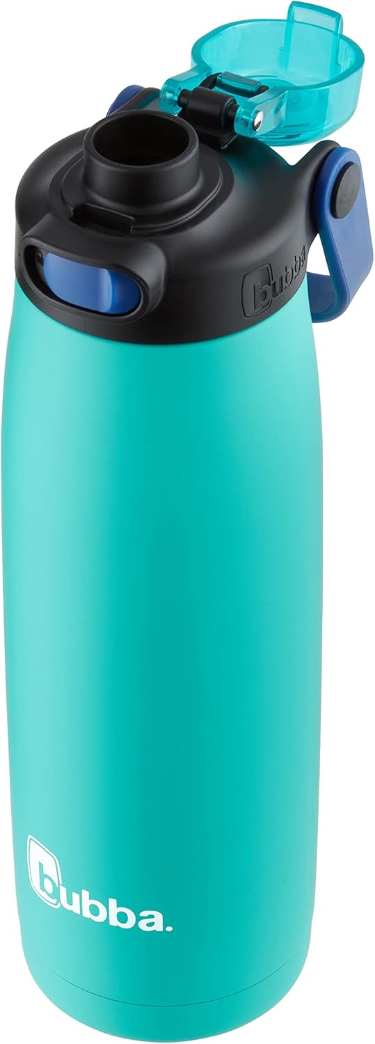 Bubba Radiant Stainless Steel Rubberized Chug Water Bottle, 24 Oz, Island Teal-1