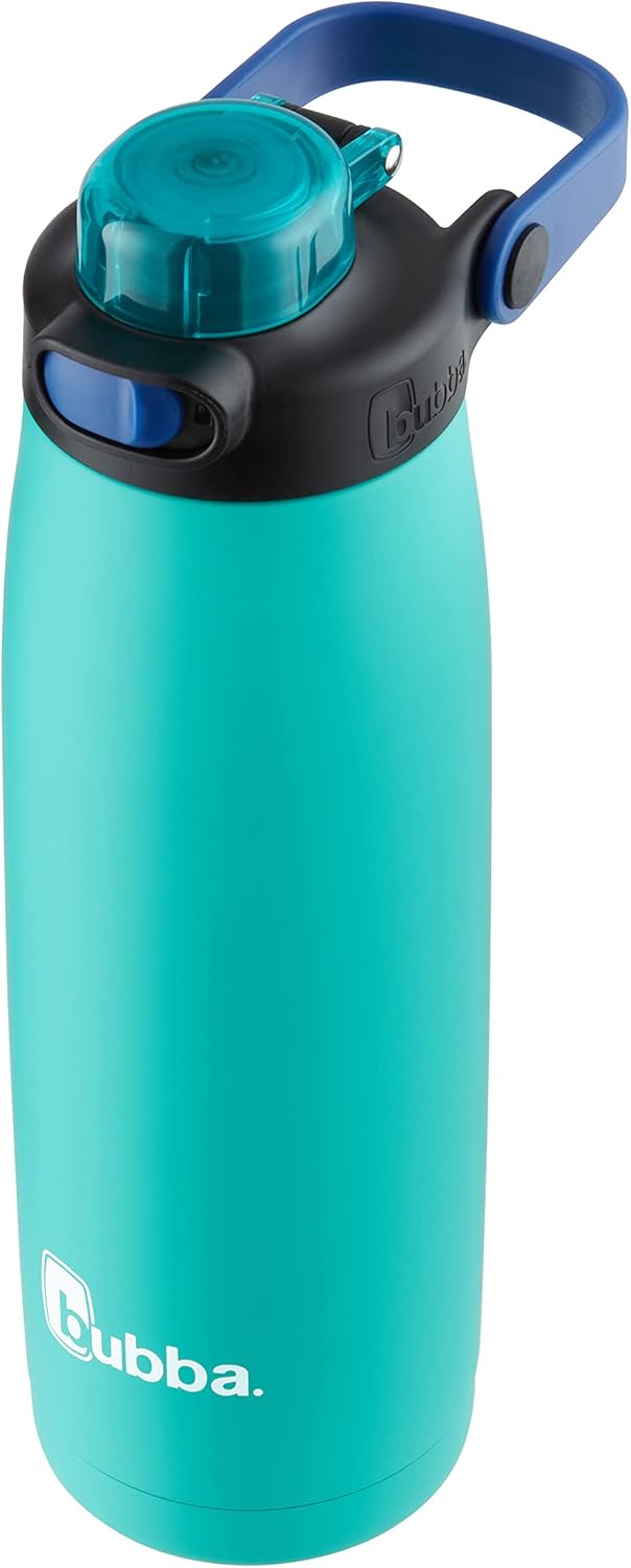 Bubba Radiant Stainless Steel Rubberized Chug Water Bottle, 24 Oz, Island Teal-3