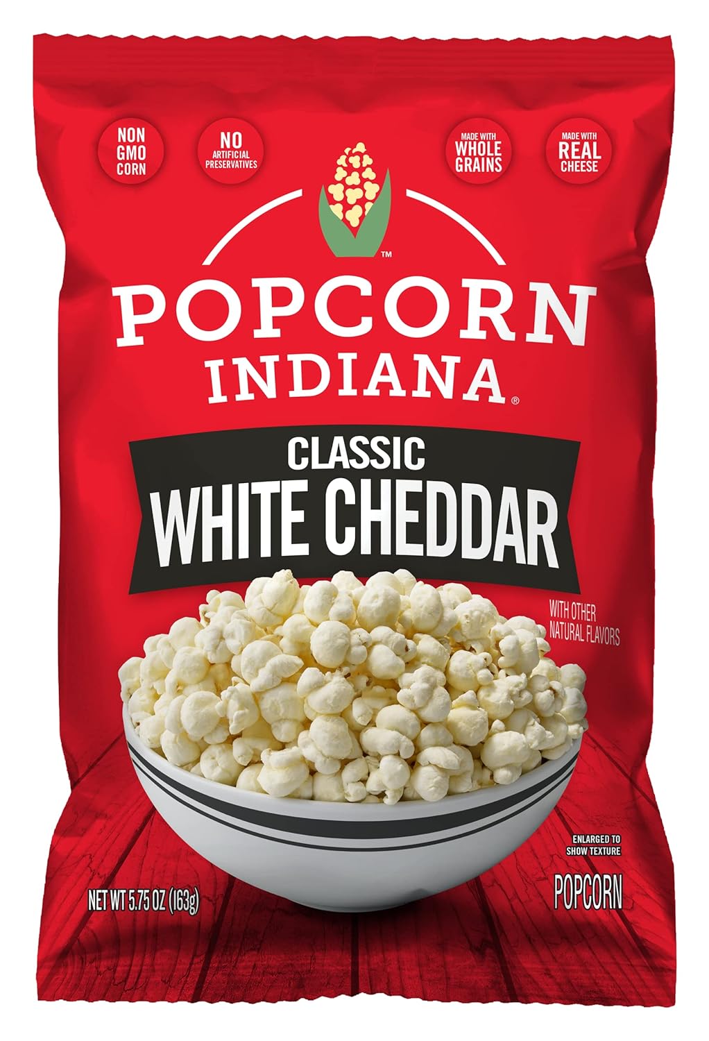 Popcorn Indiana Classic White Cheddar, Family Size (12 Count - 5.75 Oz Each)-0