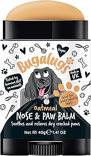 Dog Paw Pad Balm & Dog Nose Balm 40 g (1.41oz) - Moisturizing Dog Paw Balm That Creates an Invisible Barrier That Protects and Heals Dry Cracked Paws - All-Natural Dog Paw Balm with Oatmeal