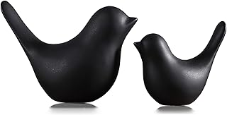 FANTESTICRYAN Small Animal Statues Home Decor Modern Style Black Decorative Ornaments for Living Room, Bedroom, Office Desktop, Cabinets…