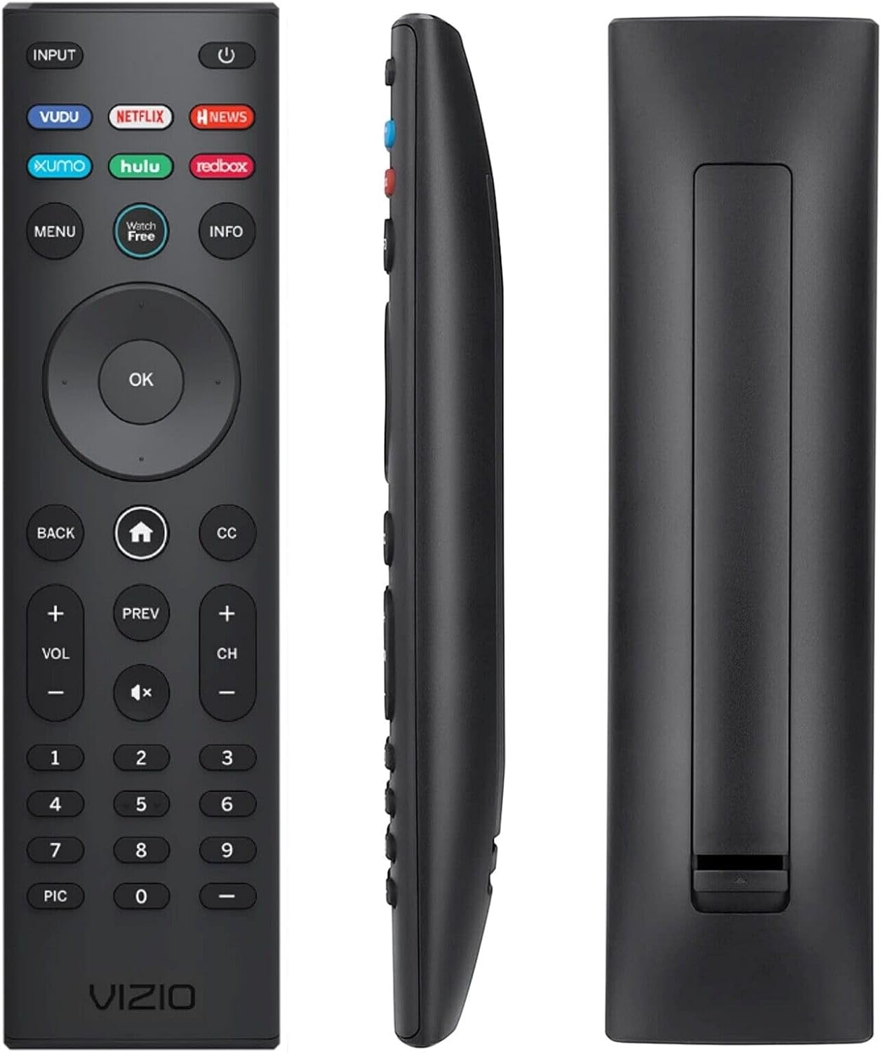 VIZIO SmartCast Universal Remote Control - Smart Remote Replacement for All VIZIO TVs - Requires 2 AAA Batteries-5