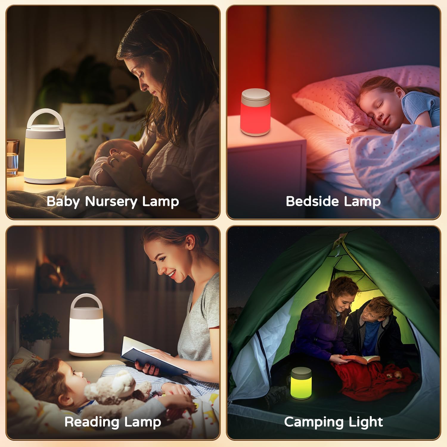 One Fire Night Light for Kids Lamp,10 Colors Dimmable Baby Night Light Kids Night Light Lamp, Portable & Rechargeable Night Light for Baby Nursery, Remote+Timer Nursery Lamp, Toddler Night Light Lamp-4