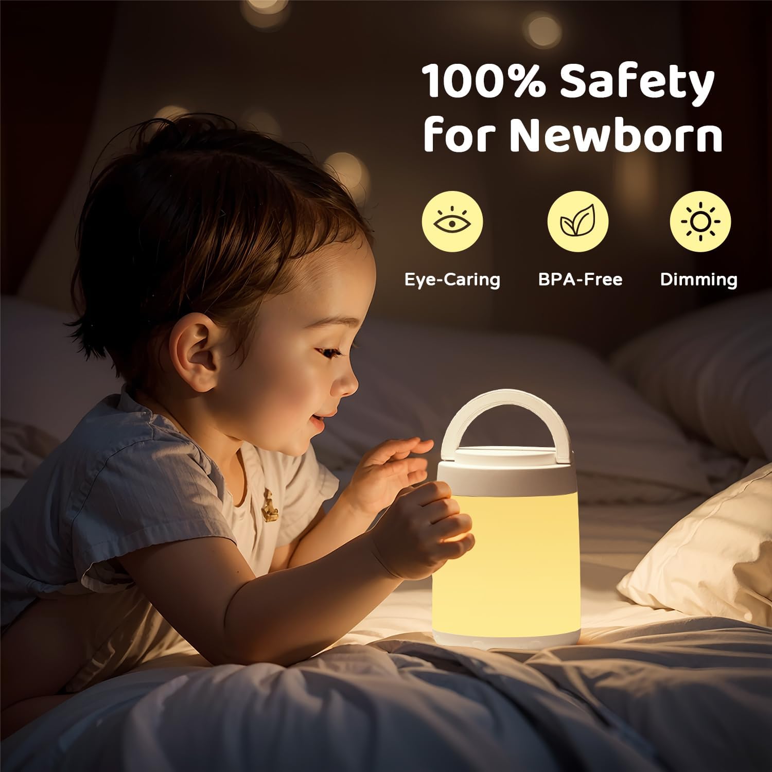 One Fire Night Light for Kids Lamp,10 Colors Dimmable Baby Night Light Kids Night Light Lamp, Portable & Rechargeable Night Light for Baby Nursery, Remote+Timer Nursery Lamp, Toddler Night Light Lamp-5