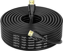 4K HDMI Cable 50ft, High Speed Hdmi 2.0 Cables &4K@60Hz 2K 1080P, Ultra High Speed Gold Plated Connectors hdmi Cord, Compatible with PlayStation Arc PS3 PS4 PC HDTV