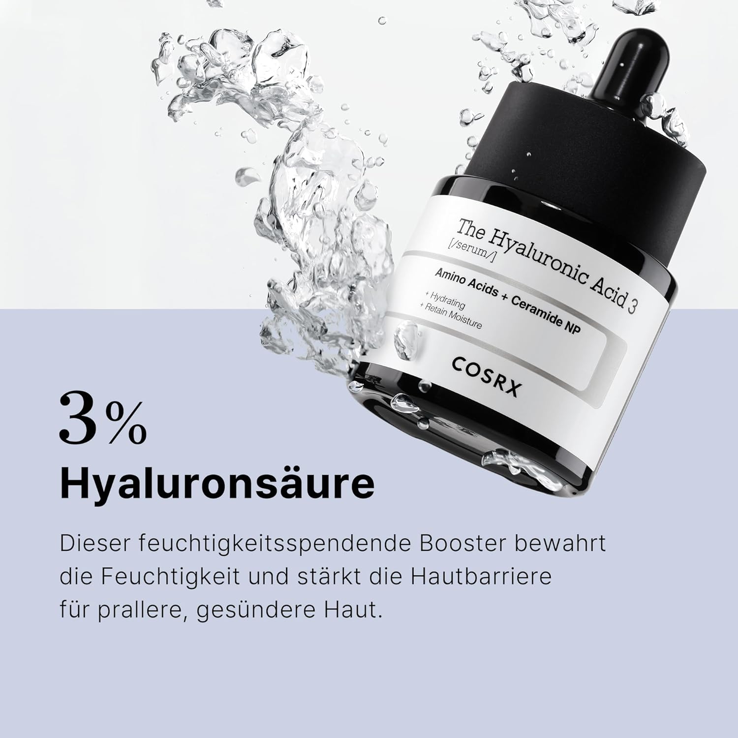 COSRX Pure Sodium Hyaluronic Acid 3% Serum, Hydration & Moisture Boosting Facial Serum for Fine Lines & Wrinkles, Plump & Repair Dry Skin, 0.67fl.oz/20ml, No Artificial Fragrance, Korean Skin Care-2