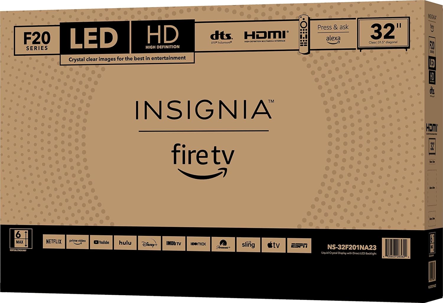 INSIGNIA 32-inch Class F20 Series Smart HD 720p Fire TV with Alexa Voice Remote (NS-32F201NA23)-8