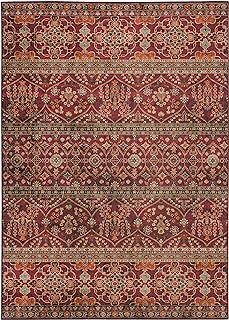 Linon Home Decor Products The Anywhere Washable Rug Yarit Garnet & Ivory 3' X 5' Accent Rug