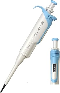 Scilogex SuperPette, Autoclavable Premium Pipette for Research, Production, and Scientific Labs, Ambidextrous Central Digital Display, 20-200μl