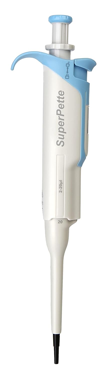 Scilogex SuperPette, Autoclavable Premium Pipette for Research, Production, and Scientific Labs, Ambidextrous Central Digital Display, 20-200μl-4