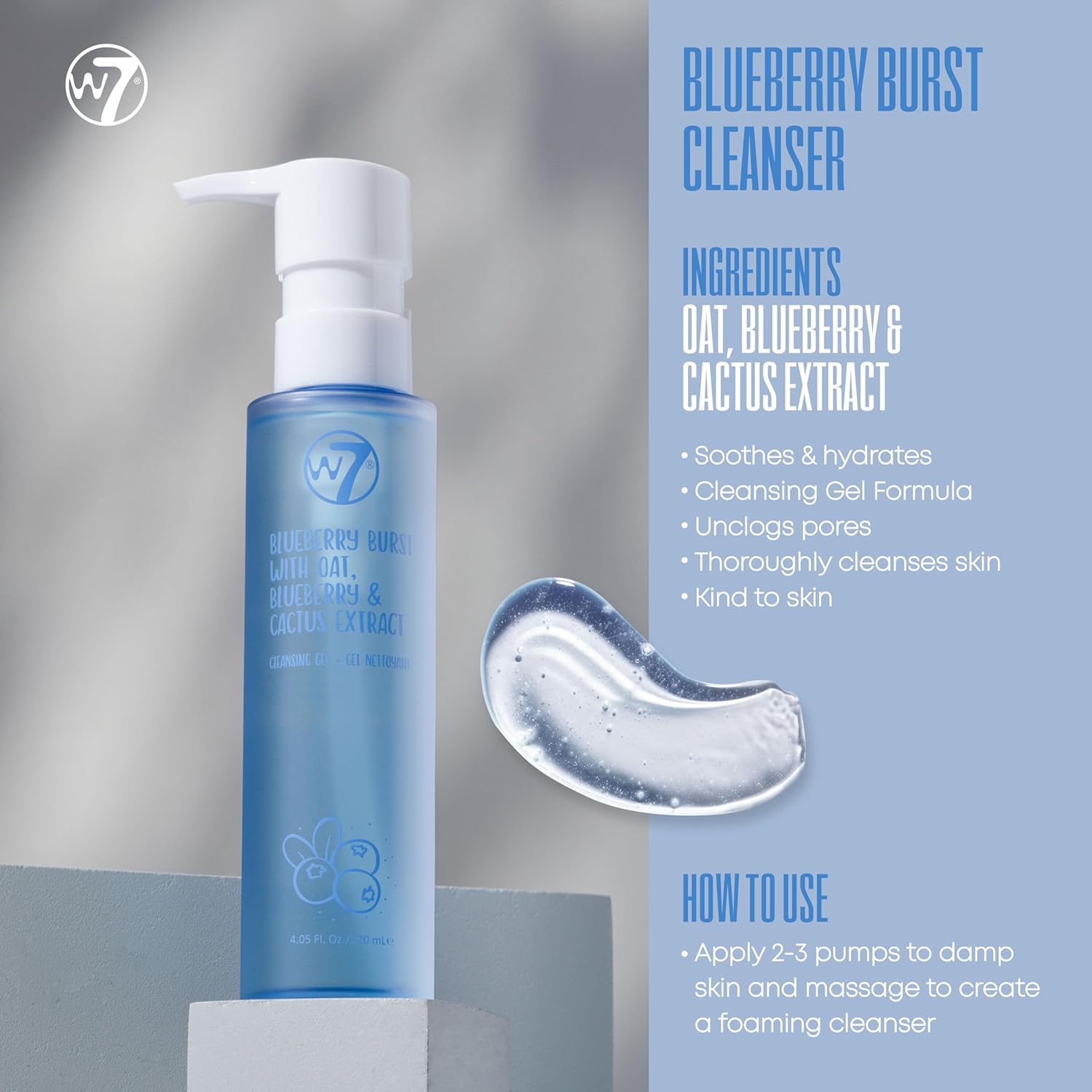 W7 Skin Refresh Essential Skincare Set - 4-Step Daily Routine Gift Set, Contains: Hydrating Cleanser, Soothing Toner, Anti-Ageing Serum and Repairing Moisturizer, Suitable For All Skin Types-2