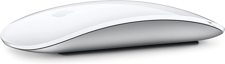 Apple Magic Mouse: Wireless, Bluetooth, Rechargeable. Works with Mac or iPad; Multi-Touch Surface - White