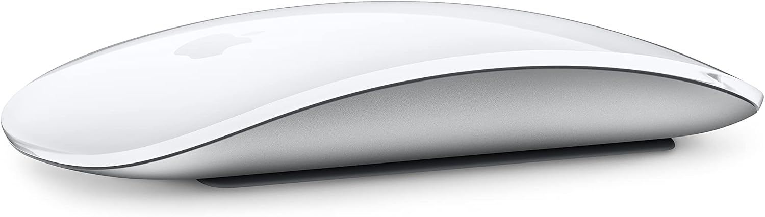 Apple Magic Mouse: Wireless, Bluetooth, Rechargeable. Works with Mac or iPad; Multi-Touch Surface - White-0