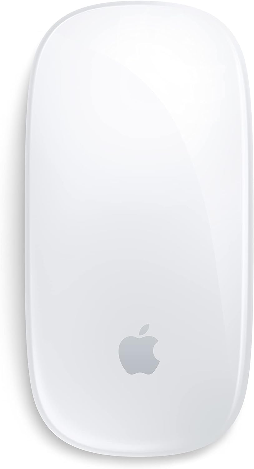 Apple Magic Mouse: Wireless, Bluetooth, Rechargeable. Works with Mac or iPad; Multi-Touch Surface - White-1