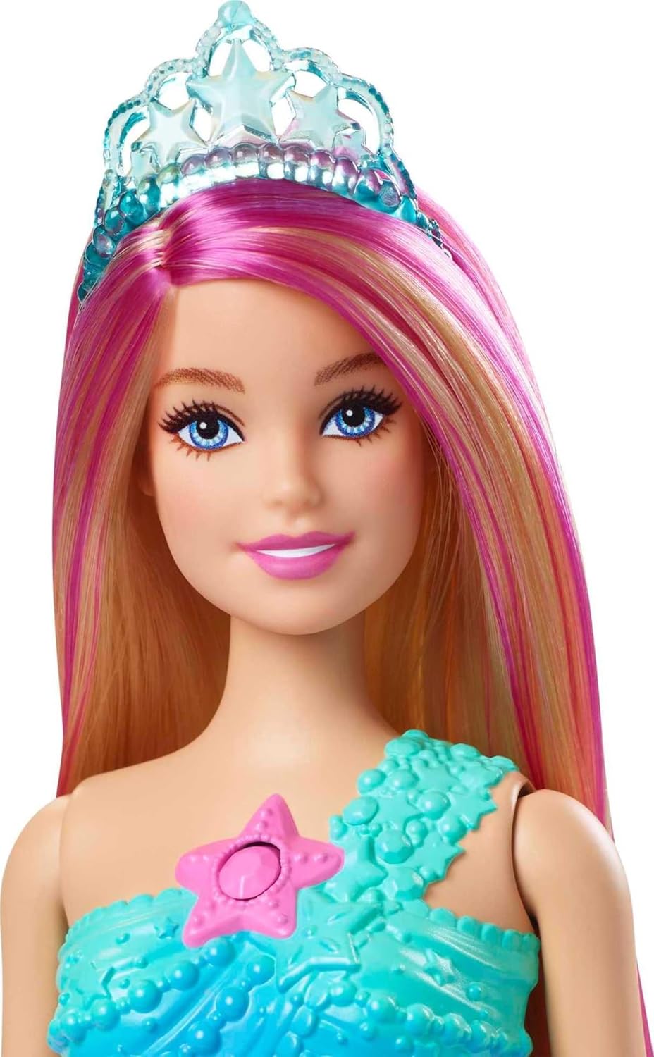 Barbie Dreamtopia Doll, Mermaid Toy with Water-Activated Light-Up Tail, Pink-Streaked Hair & 4 Colorful Light Shows-3