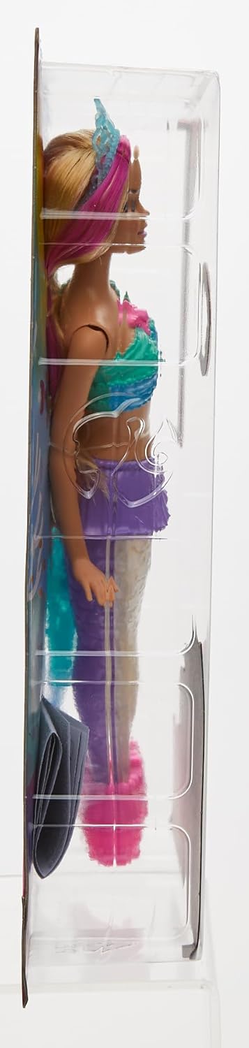 Barbie Dreamtopia Doll, Mermaid Toy with Water-Activated Light-Up Tail, Pink-Streaked Hair & 4 Colorful Light Shows-7