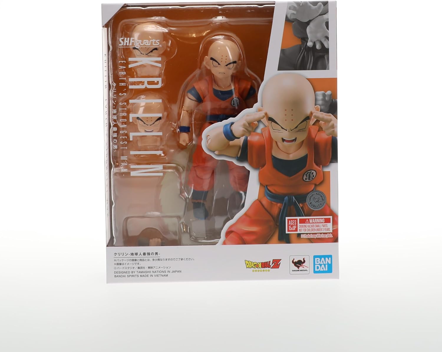 TAMASHII NATIONS - Dragon Ball Z - Krillin Earth's Strongest Man, Bandai Spirits S.H.Figuarts Action Figure-1