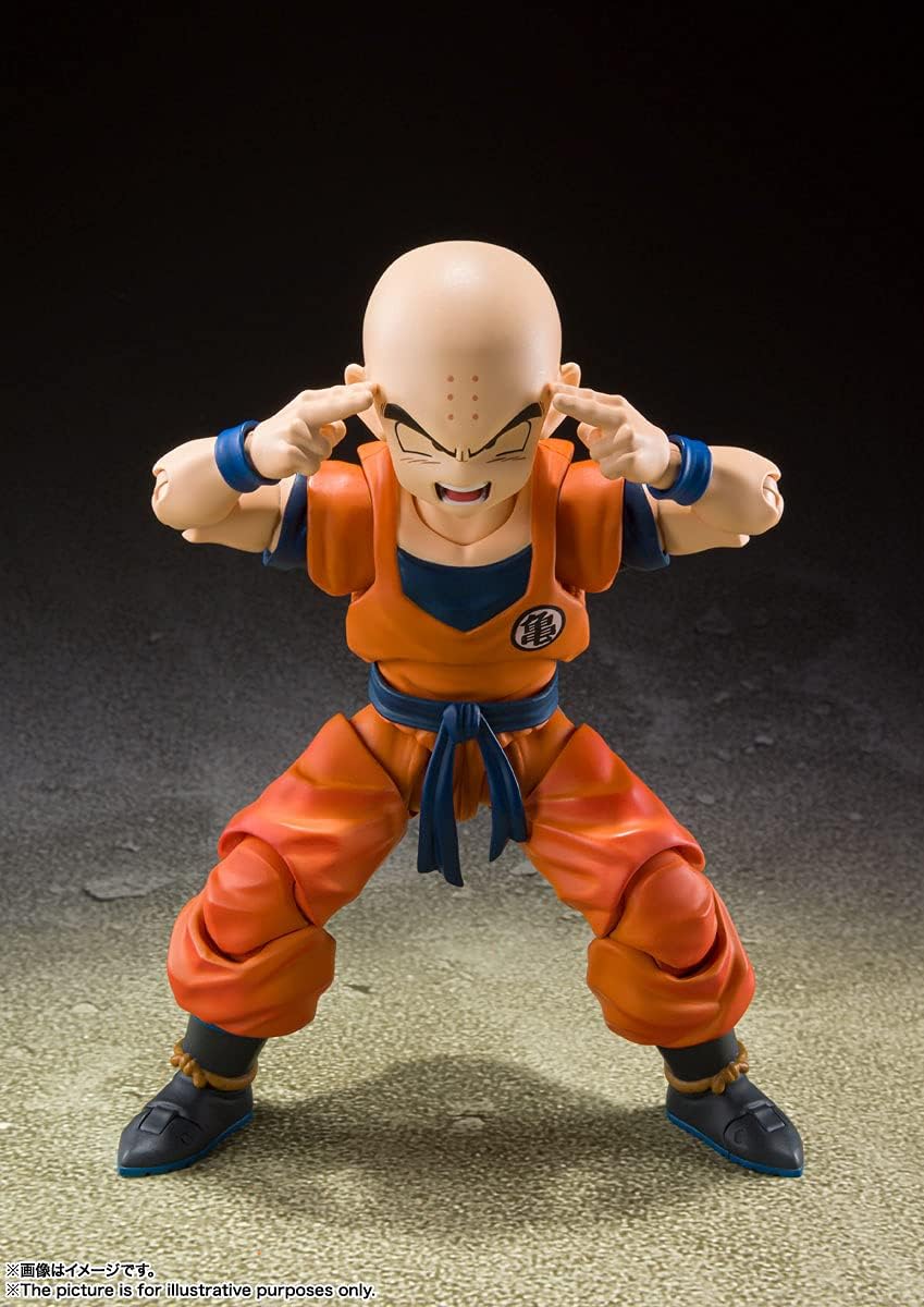 TAMASHII NATIONS - Dragon Ball Z - Krillin Earth's Strongest Man, Bandai Spirits S.H.Figuarts Action Figure-4