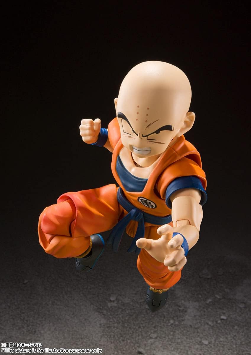 TAMASHII NATIONS - Dragon Ball Z - Krillin Earth's Strongest Man, Bandai Spirits S.H.Figuarts Action Figure-7