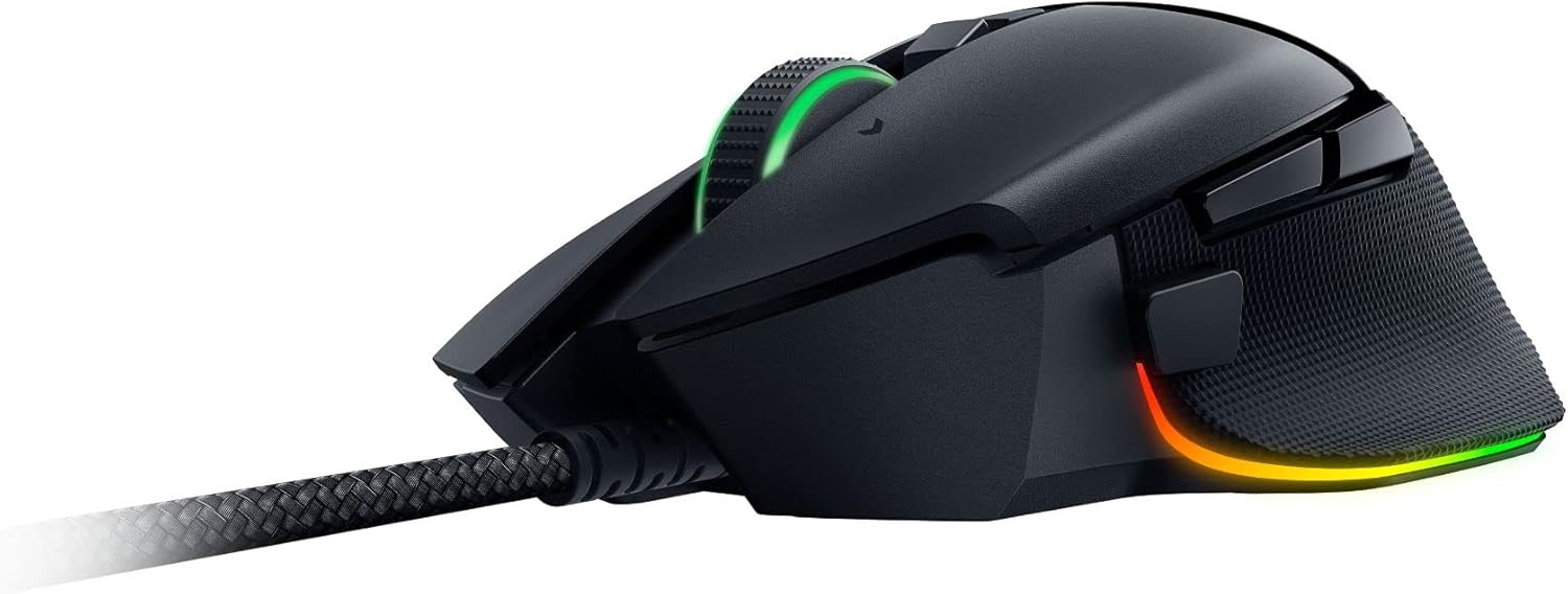 Razer Basilisk V3 Customizable Ergonomic Gaming Mouse: Fastest Gaming Mouse Switch - Chroma RGB Lighting - 26K DPI Optical Sensor - 11 Programmable Buttons - HyperScroll Tilt Wheel - Classic Black-7