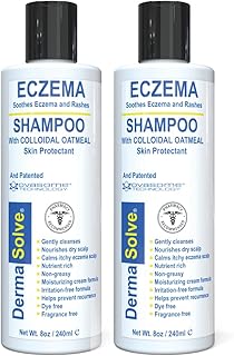 Dermasolve Eczema Relief Shampoo | Eczema Flare Control Scalp & Dandruff Relief Therapy That Protects, Moisturizes, and Repairs Skin for Kids & Adults - Steroid Free (2-Pack)