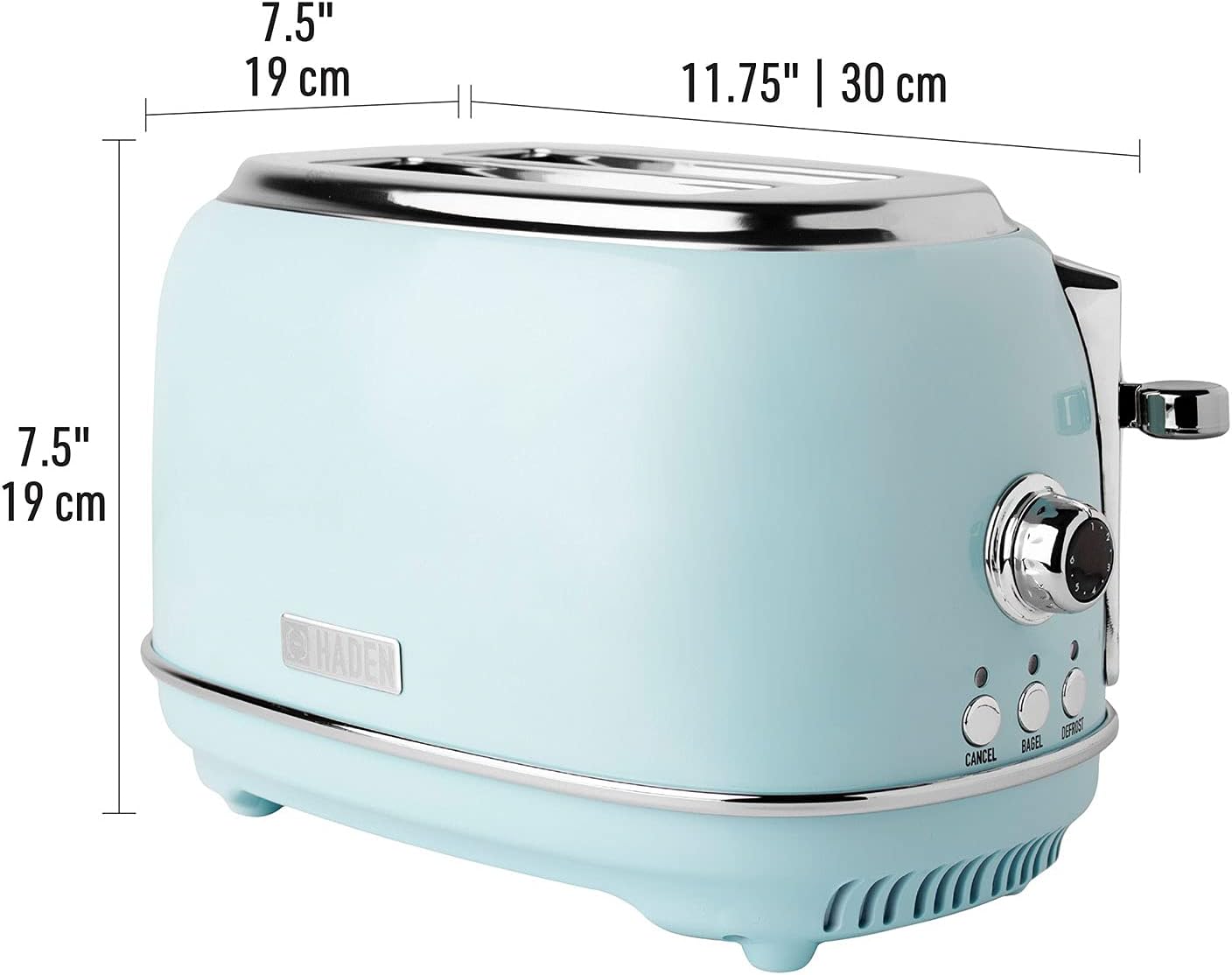 Haden Heritage 1.7 Liter Stainless Steel Electric Tea Kettle with Heritage 2 Slice Wide Slot Stainless Steel Bread Toaster, Turquoise-7