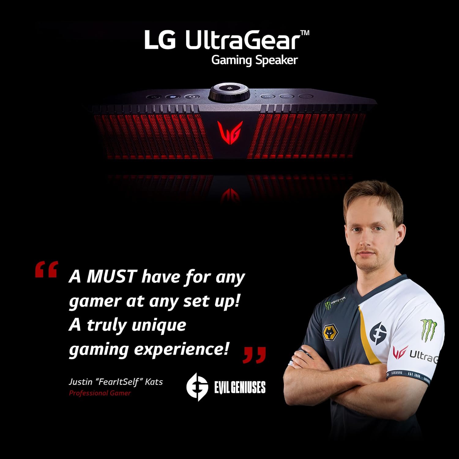 LG Ultragear GP9 - Portable Gaming Speaker with DTS Headphone:X, Hi-Fi Quad DAC, Microphone for Voice Chat, 5 Hour Battery Life, Hi Resolution Audio, Bluetooth-14