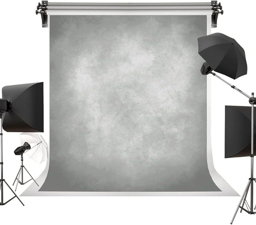 Kate 5x7ft Light Grey Backdrops Abstract Photography Backdrop for Professional Studio Backgrounds-0