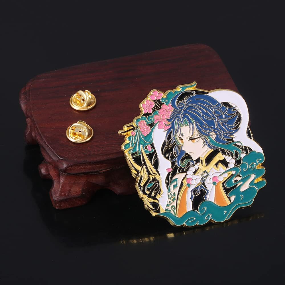 Genshin Impact Hutao Brooch Pin - Hutao Characters Cosplay Enamel Brooch Lapel Pin - Gift for Fans, Women and Girls-5