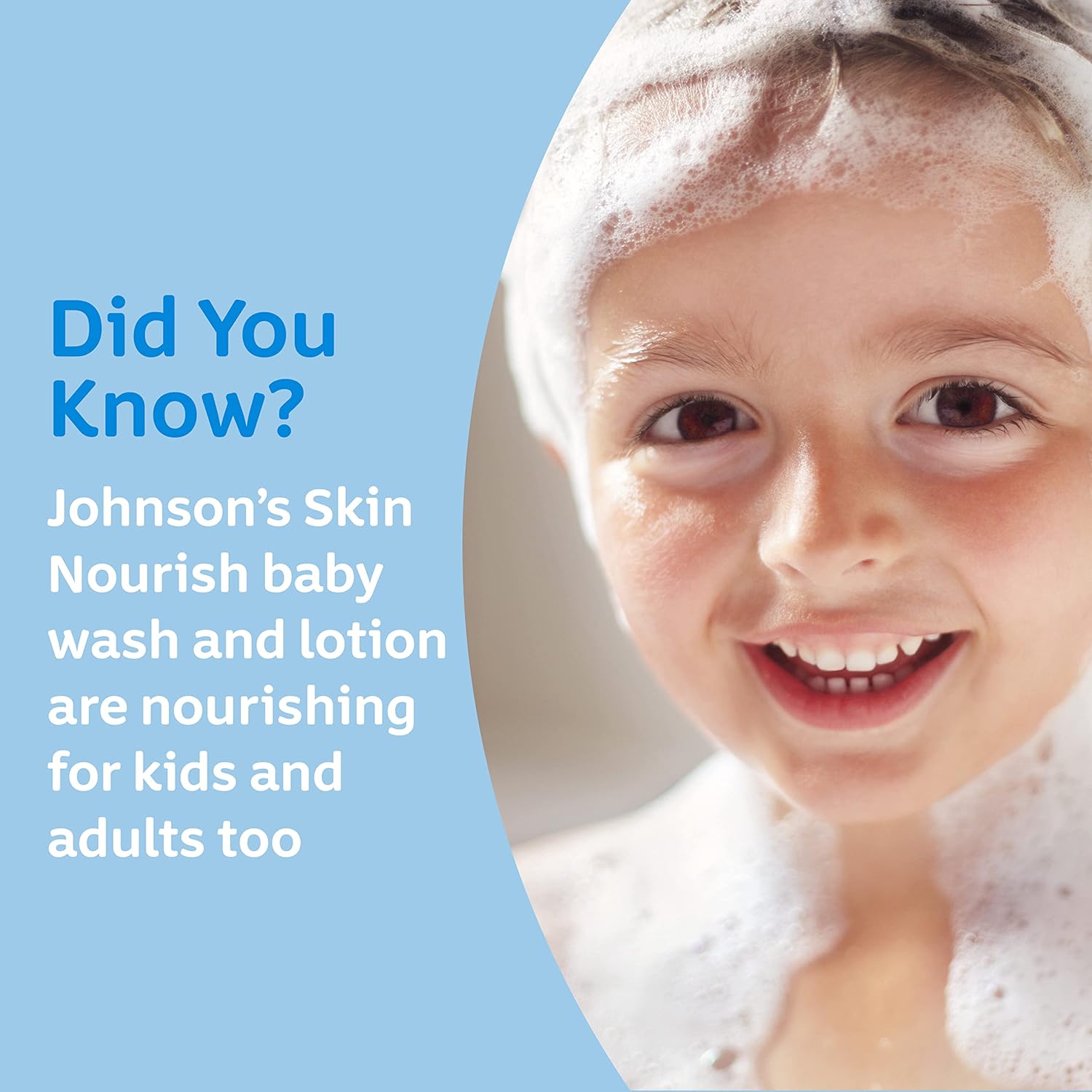 Johnson's Skin Nourish Moisturizing Baby Lotion with Aloe Vera Scent & Vitamin E, Gentle & Lightweight Body Lotion for The Whole Family, Hypoallergenic, Dye-Free, 16.9 fl. oz-1