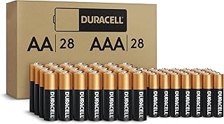 DURACELL Coppertop AA + AAA Batteries, 56 Count Pack Double A and Triple A Alkaline Battery with Power Boost Ingredients, Long-lasting Power (Ecommerce Packaging)