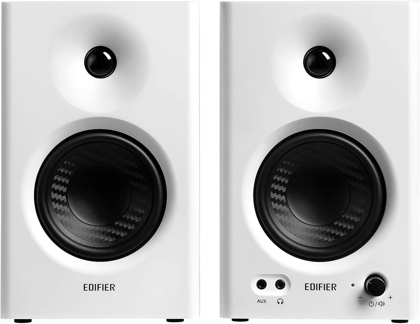 Edifier MR4 Powered Studio Monitor Speakers, 4" Active Near-Field Monitor Speaker - White (Pair)-1