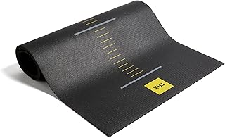 TRX Training Suspension-Training Mat, Nonslip Workout Mat, Gym Mat for Home Gym, Thick Exercise Mat for Training, Black, 72" x 24"